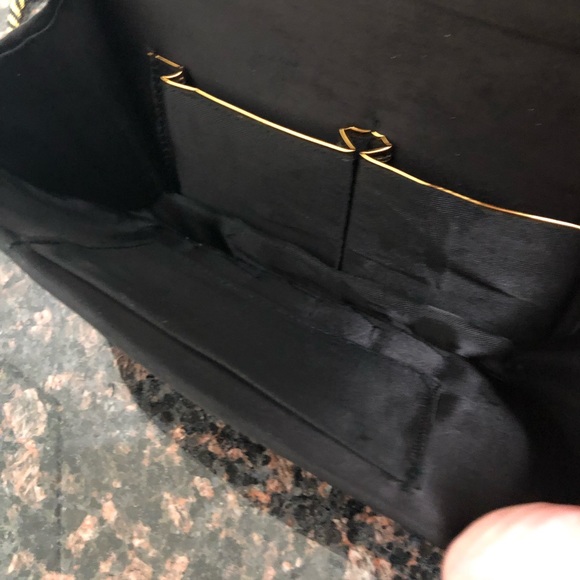 Vintage Black Velvet Peacock Beaded Cocktail Purse - Picture 4 of 7